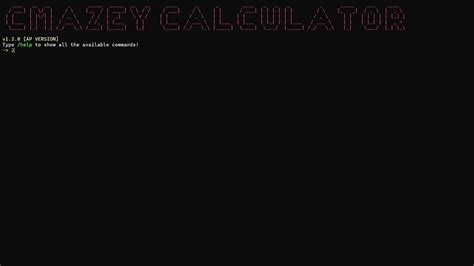 Cmazey Calculator Demo .
